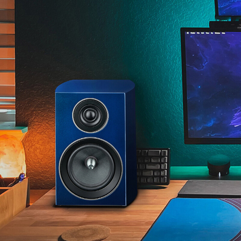 尊宝JAMO C707PA 保时捷蓝书架音箱，打造沉浸式高保真家庭影院